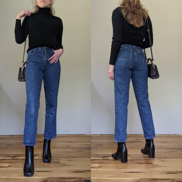 Vintage Classic Denim Blue Jeans - Picture 3 of 4